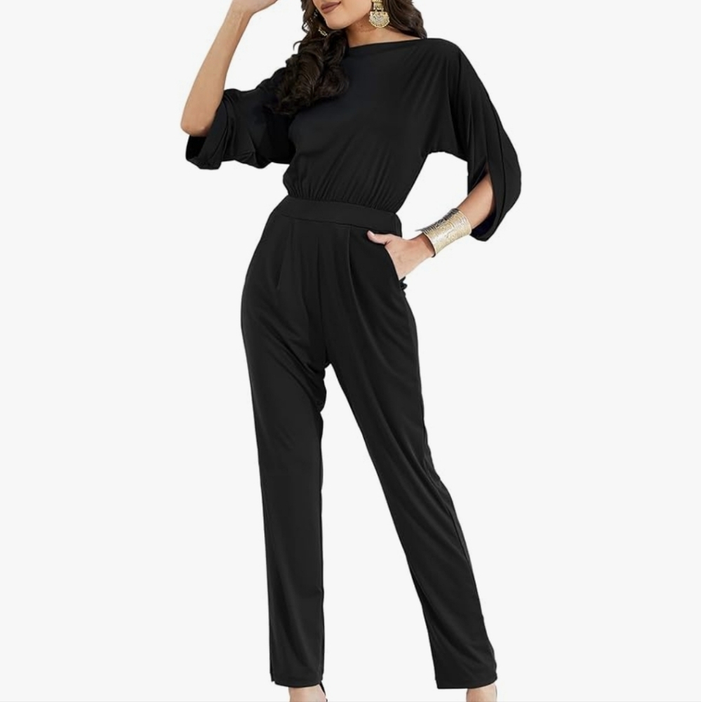 Black Formal Romper/Jumpsuit
